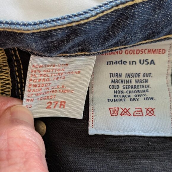 AG Adriano Goldschmied Size 27R "The Club" Bootcut Dark Wash Jeans - Picture 2 of 14